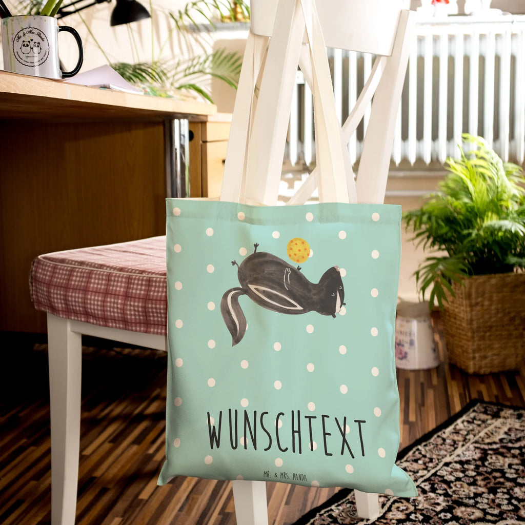 Personalizowana torba na zakupy skunks piłka Stinktier, Skunk