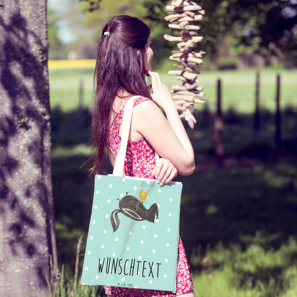 Personalizowana torba na zakupy skunks piłka Stinktier, Skunk