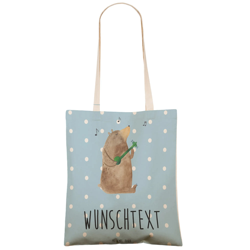 Personalized Shopping Bag bear guitar bear, teddy, teddy bear, cuddly toy
