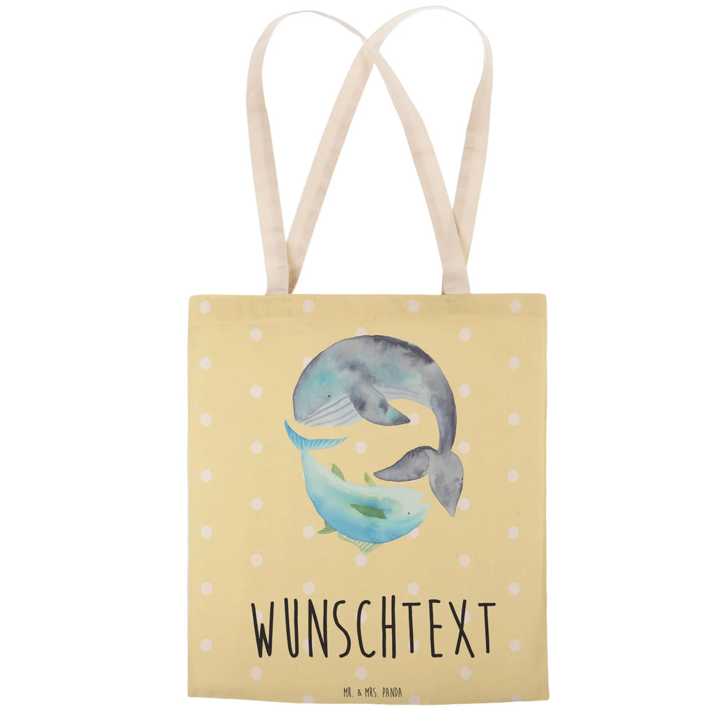 Personalized Shopping Bag whale tuna small animals, cute, funny, cute animal motives, hand drawn, small world, funny sayings, good mood, happy, gifts, gift ideas, special gifts, animal lover, card, whale, flat joke, joke, tuna, word joke funny, choice, flat joke gift, saying funny, saying of the day