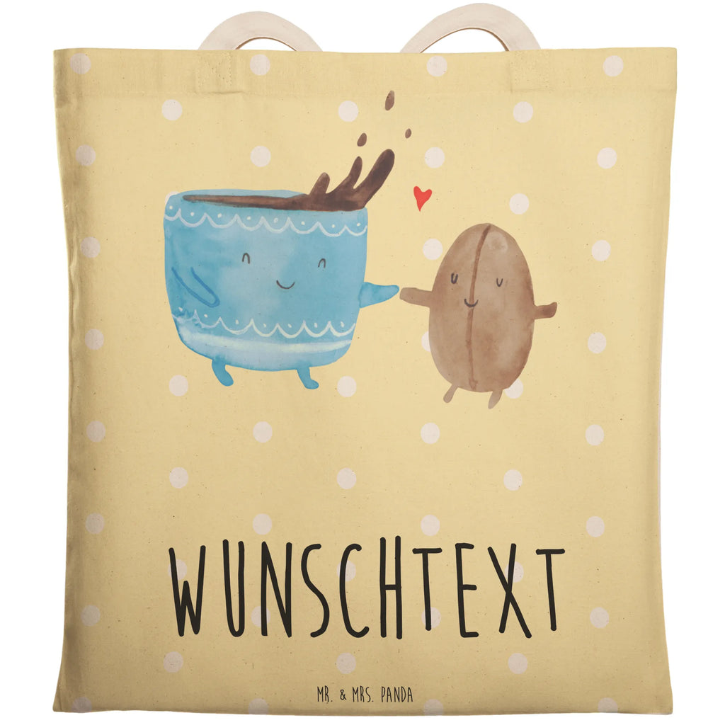 Personalized Shopping Bag Coffee Bean small animals, cute, funny, cute animal motives, hand drawn, small world, funny sayings, good mood, happy, gifts, gift ideas, special gifts, animal lover, card, pleasure, coffee bean, satisfaction, Coffee, happiness
