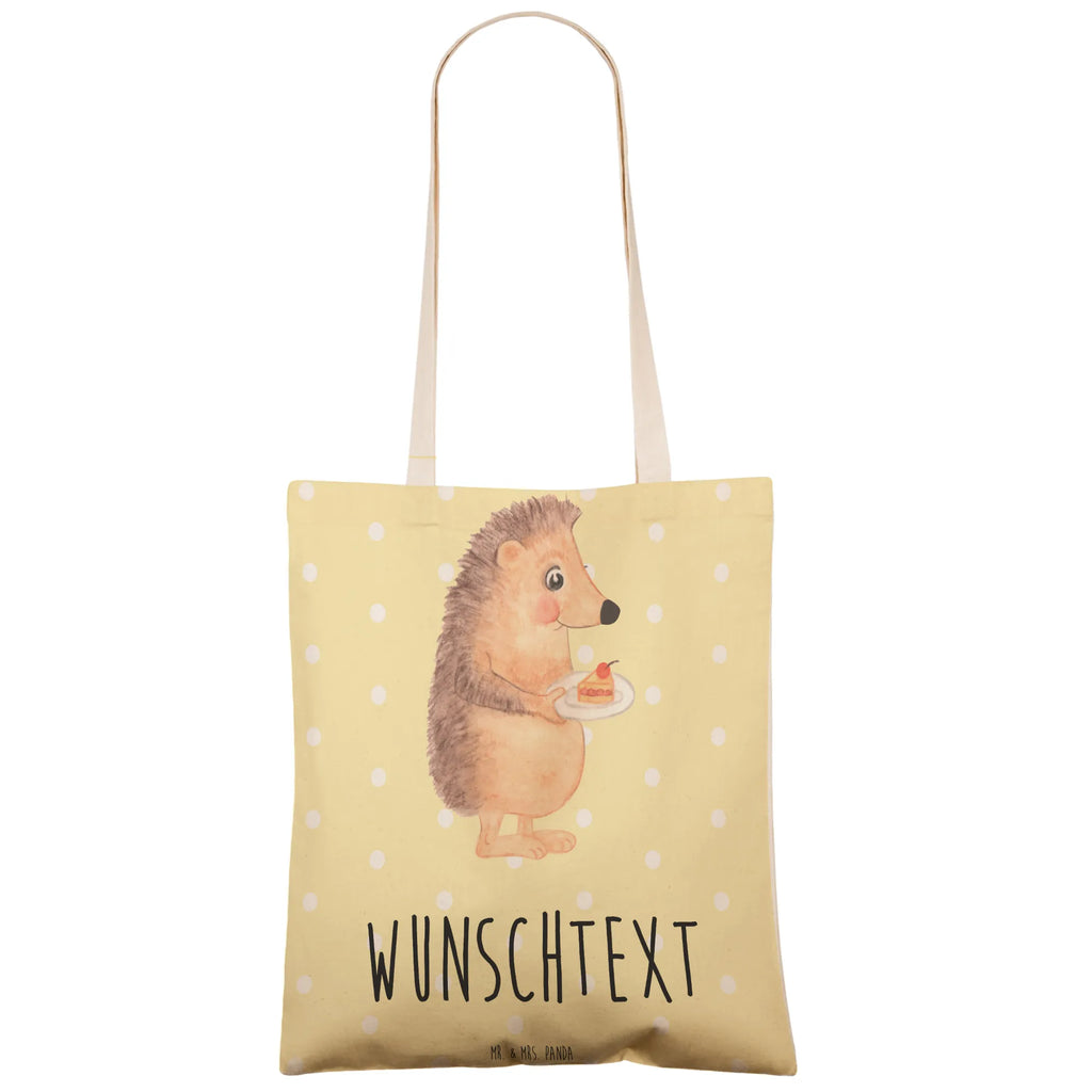 Personalizowana torba na zakupy jeż kawałek ciasta Motywy zwierzęce, dobra energia, zabawne powiedzonka, zwierzęta