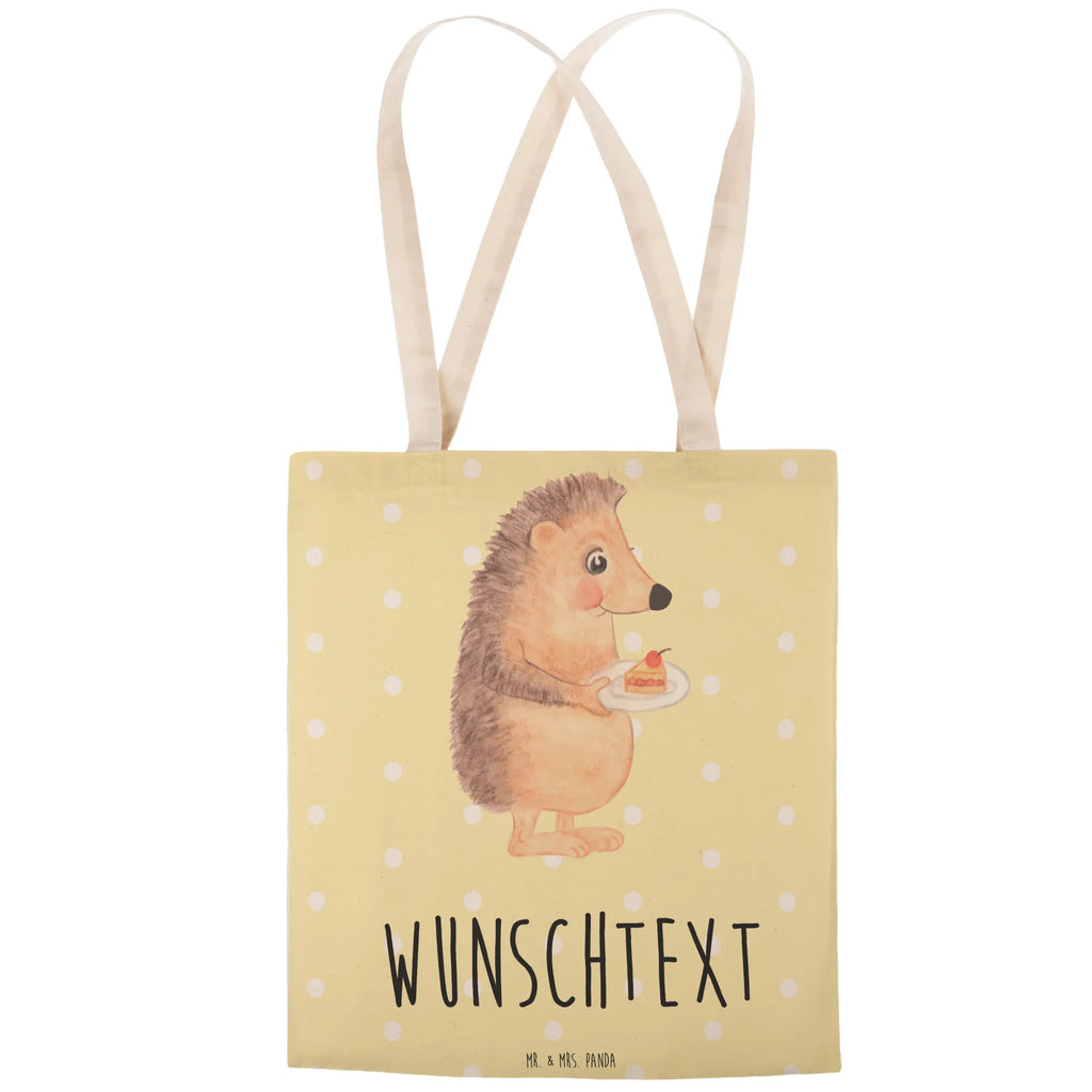 Personalizowana torba na zakupy jeż kawałek ciasta Motywy zwierzęce, dobra energia, zabawne powiedzonka, zwierzęta