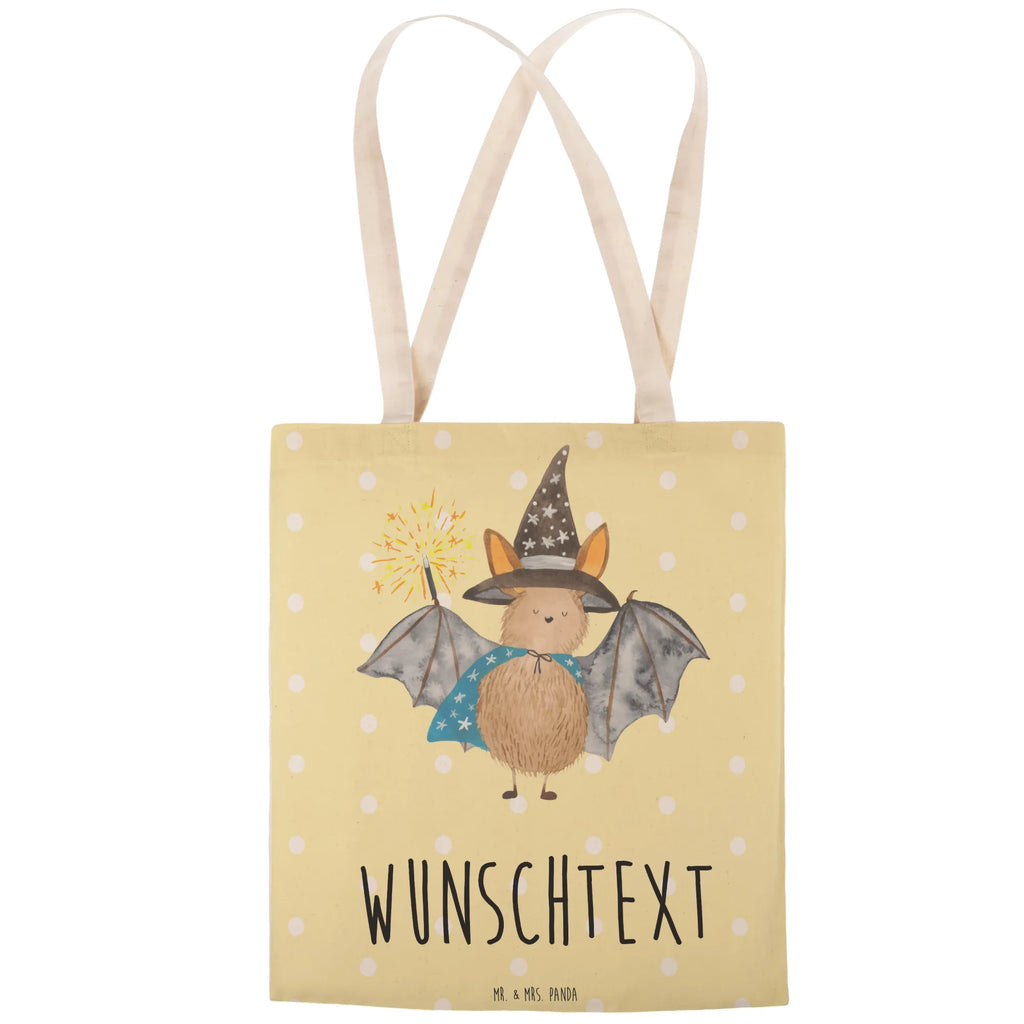 Personalized Shopping Bag bat wizard small animals, cute, funny, cute animal motives, hand drawn, small world, funny sayings, good mood, happy, gifts, gift ideas, special gifts, animal lover, card, bats, magicians, women, sorcerers, Bats, get in