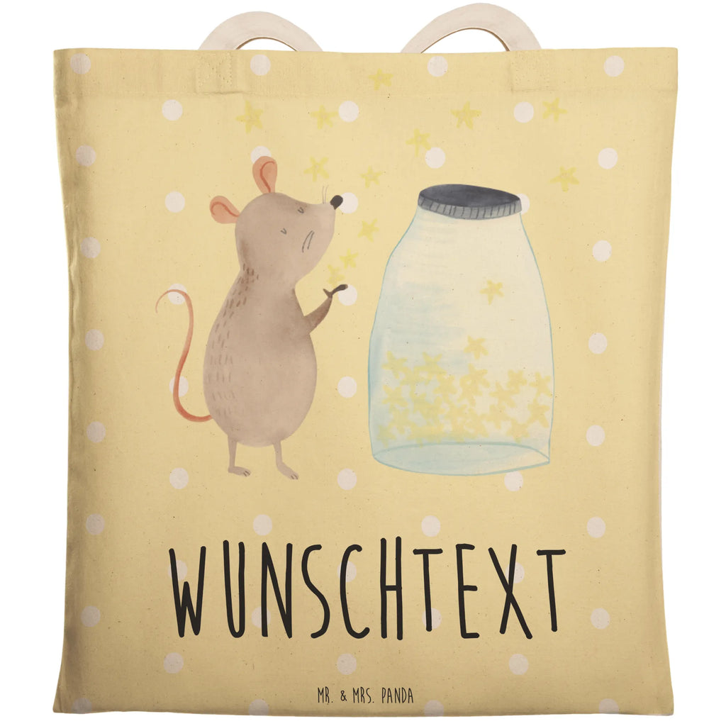 Personalizowana torba na zakupy mysz Gwiazdy Motywy zwierzęce, dobra energia, zabawne powiedzonka, zwierzęta