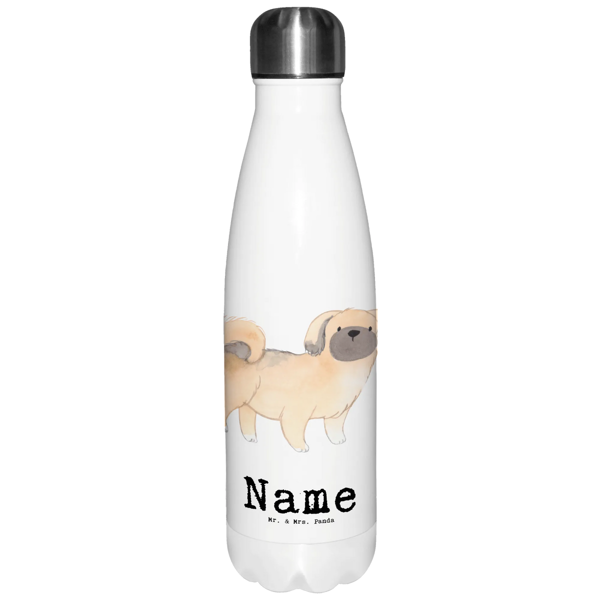 Personalised insulated bottle Pekingese Lifesaver Dog, dog breed, purebred dog, dog owner, gift, animal lover, giving, puppy