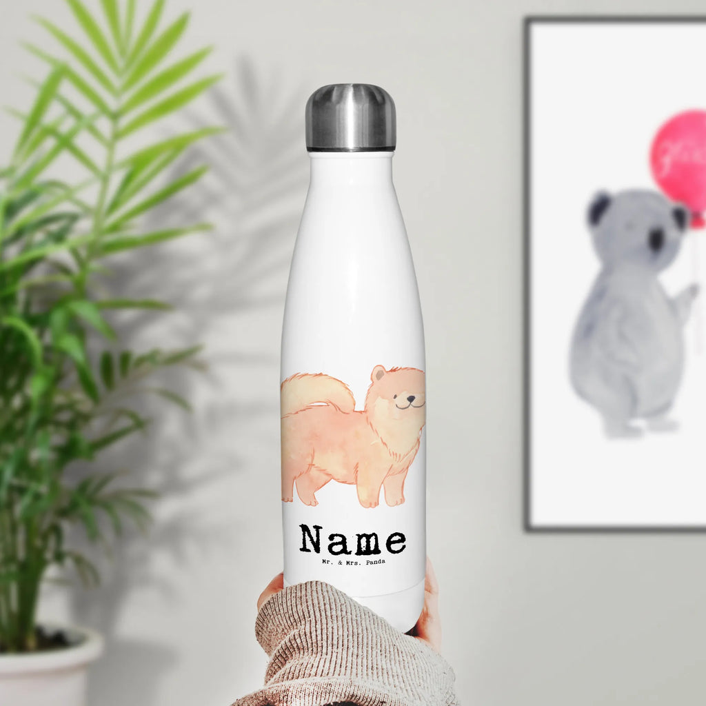 Personalised insulated bottle Chow Chow Lifesaver Dog, dog breed, purebred dog, dog owner, gift, animal lover, giving, puppy