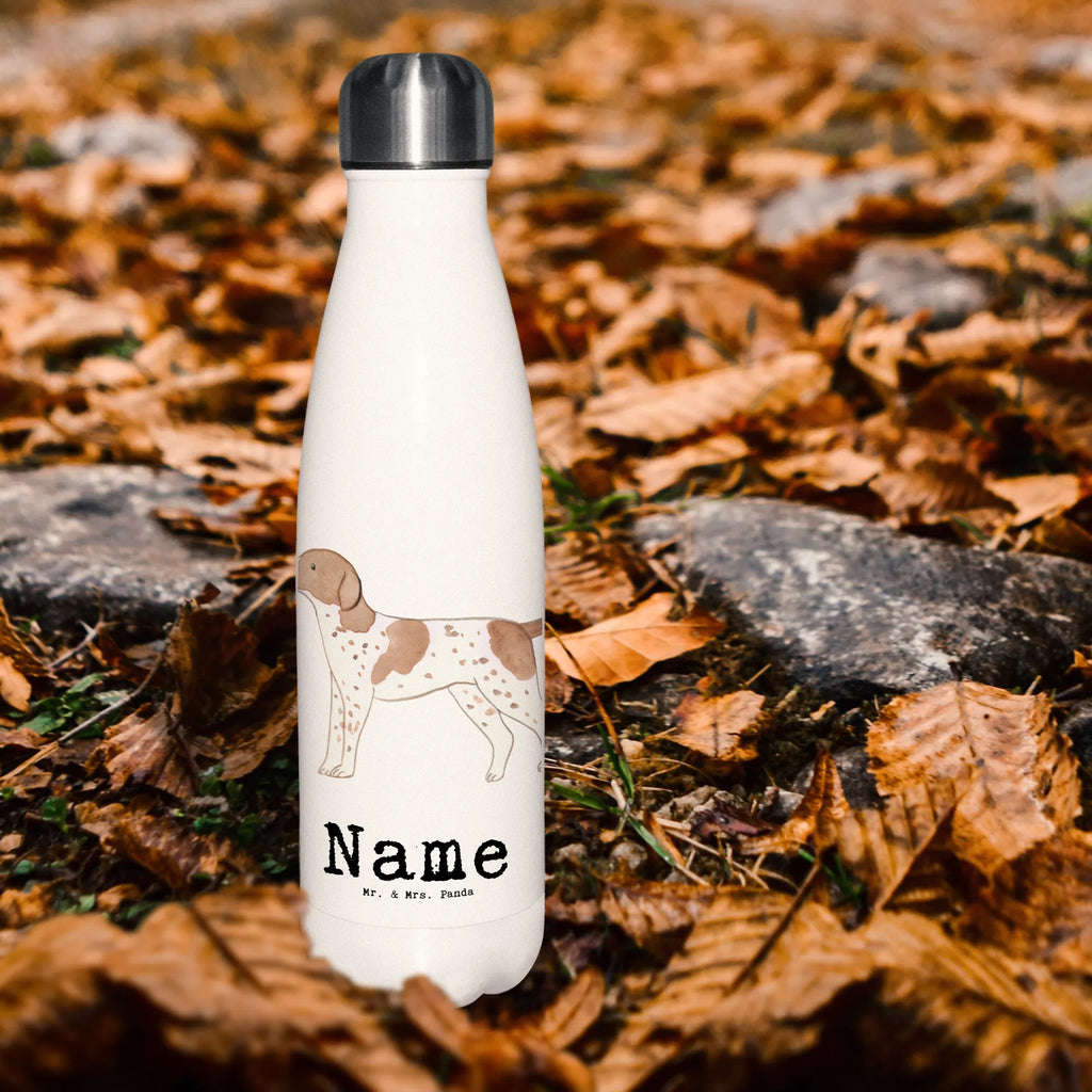 Personalised insulated bottle Pointer Lifesaver Dog, dog breed, purebred dog, dog owner, gift, animal lover, giving, puppy