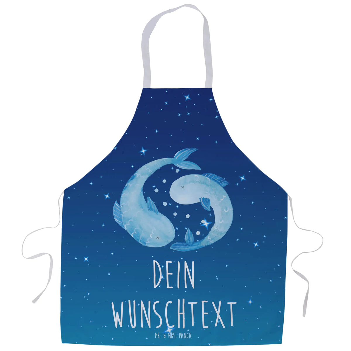 Spersonalizowany fartuch kuchenny znak zodiaku Ryby Znak zodiaku, gwiazdozbiór, astrologia, ascendent