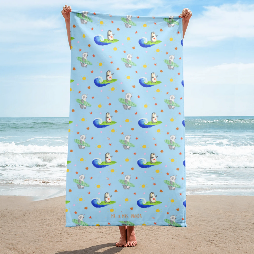 XL bath towel Penguin surfer oversized towel, large beach towel, spa towel, extra large swim towel, luxury bath sheet, XL bath towel, Penguin, North Pole, Winter, Penguins, Portugal, waves, penguins, surfers, surfing, Hawaii, wave riding, holidays