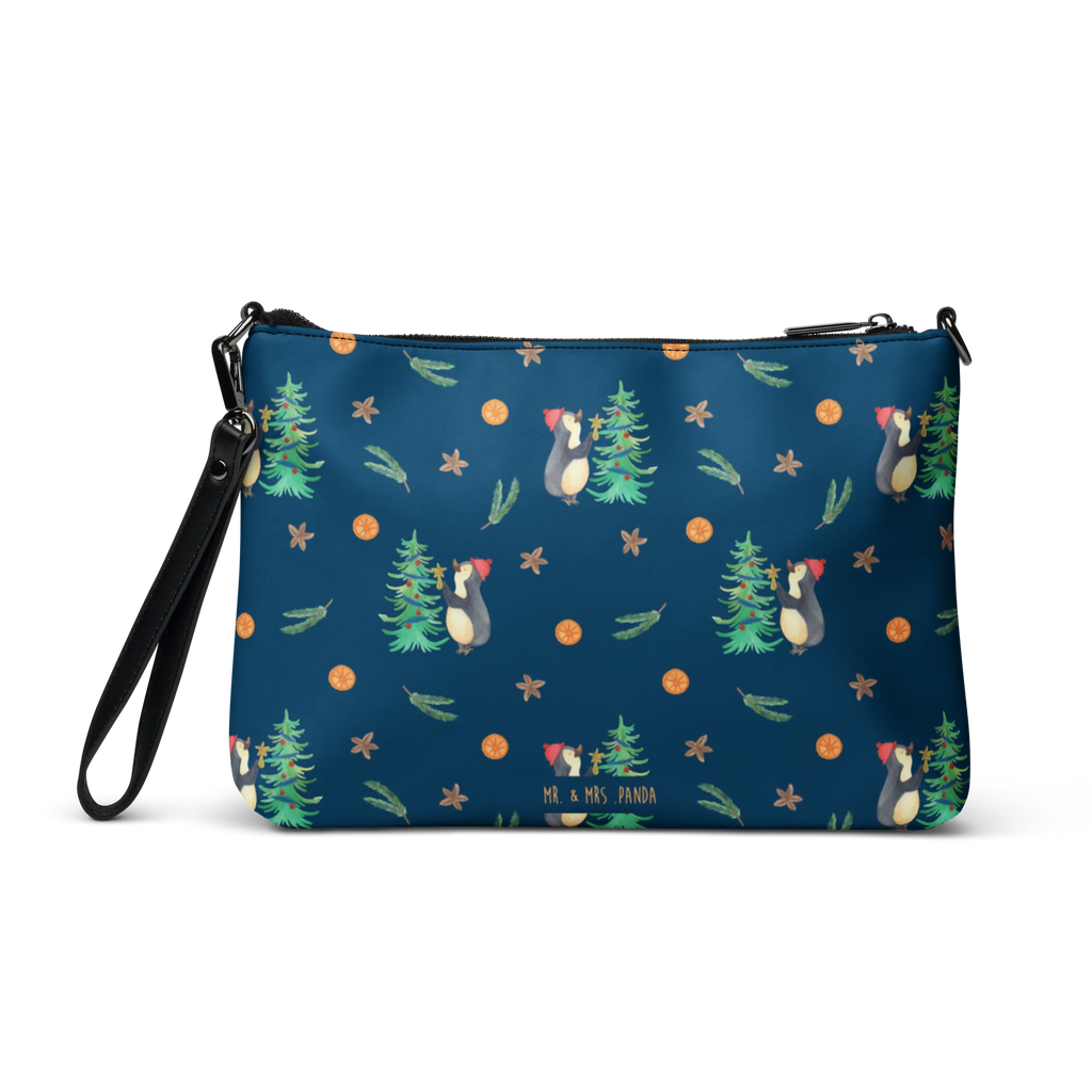 Handtasche Pinguin Weihnachtsbaum Muster Henkeltasche, Damentasche, Kleine Umhängetasche, Handtasche, Damen Umhängetasche, Taschen, Umhängetasche Damen, Abendtasche, Handtasche Damen, Kleine Handtasche Damen, Handtaschen Damen, Umhängetasche, Shopper Tasche, Weihnachten, Winter, Weihnachtsdeko, Nikolaus, Advent, Heiligabend, Wintermotiv, Pinguin