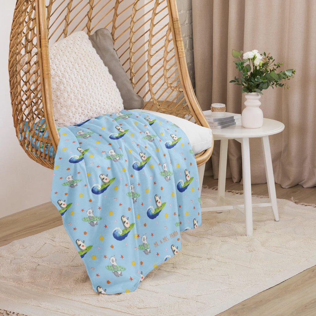 Sherpa cuddly blanket Penguin surfer Pinguin, Portugal, Urlaub, Hawaii, Wellen, surfen, Surfer, Wellen reiten, Pinguine