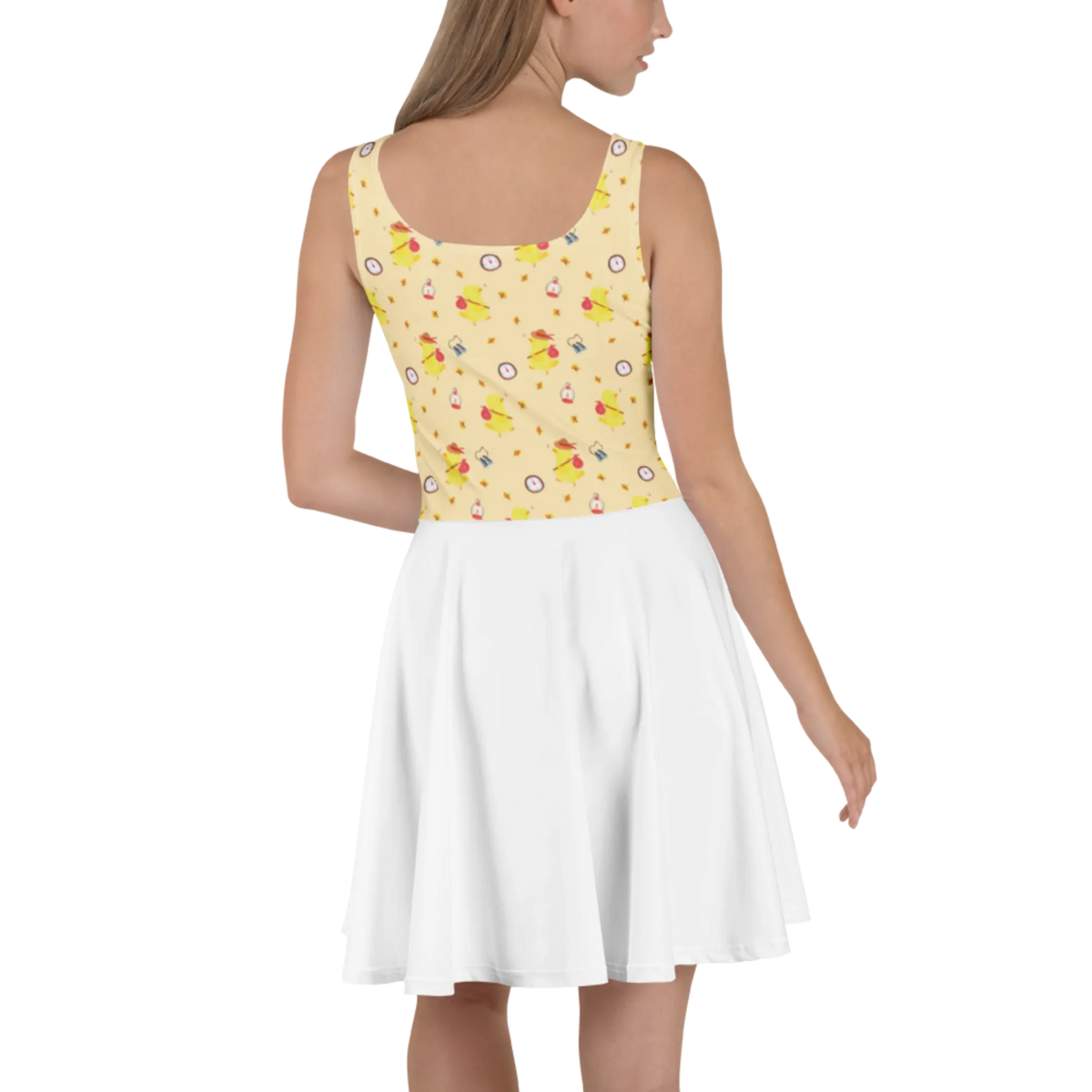 Sommerkleid Küken Wander Muster A-Linien-Kleid, Ausgestelltes Kleid, Jerseykleid, Strandkleid, Damenkleid, Kurzes Sommerkleid, Shirtkleid, Skaterkleid, Freizeitkleid, Urlaubskleid, Kurzes Kleid, Minikleid, Luftiges Sommerkleid, Kleid, Swingkleid, Leichtes Sommerkleid, Stretchkleid, Sommerkleid, Damen-Sommerkleid, Geschenke zu Ostern, Osterdeko, Ostergeschenke, Ostern Kinder, Osternest, Ostergeschenke Kinder, Osterhase, Ostern, Ostern Geschenk, Frohe Ostern, Zeit, Flausen, Freude, Osterei, Liebe Grüße, Backpacker, Ei, Ostereier, Reisen, Zeitmanagement, Ostergrüße, Frühlingsgefühle, Grüße, Küken, Weltenbummler, Wunder