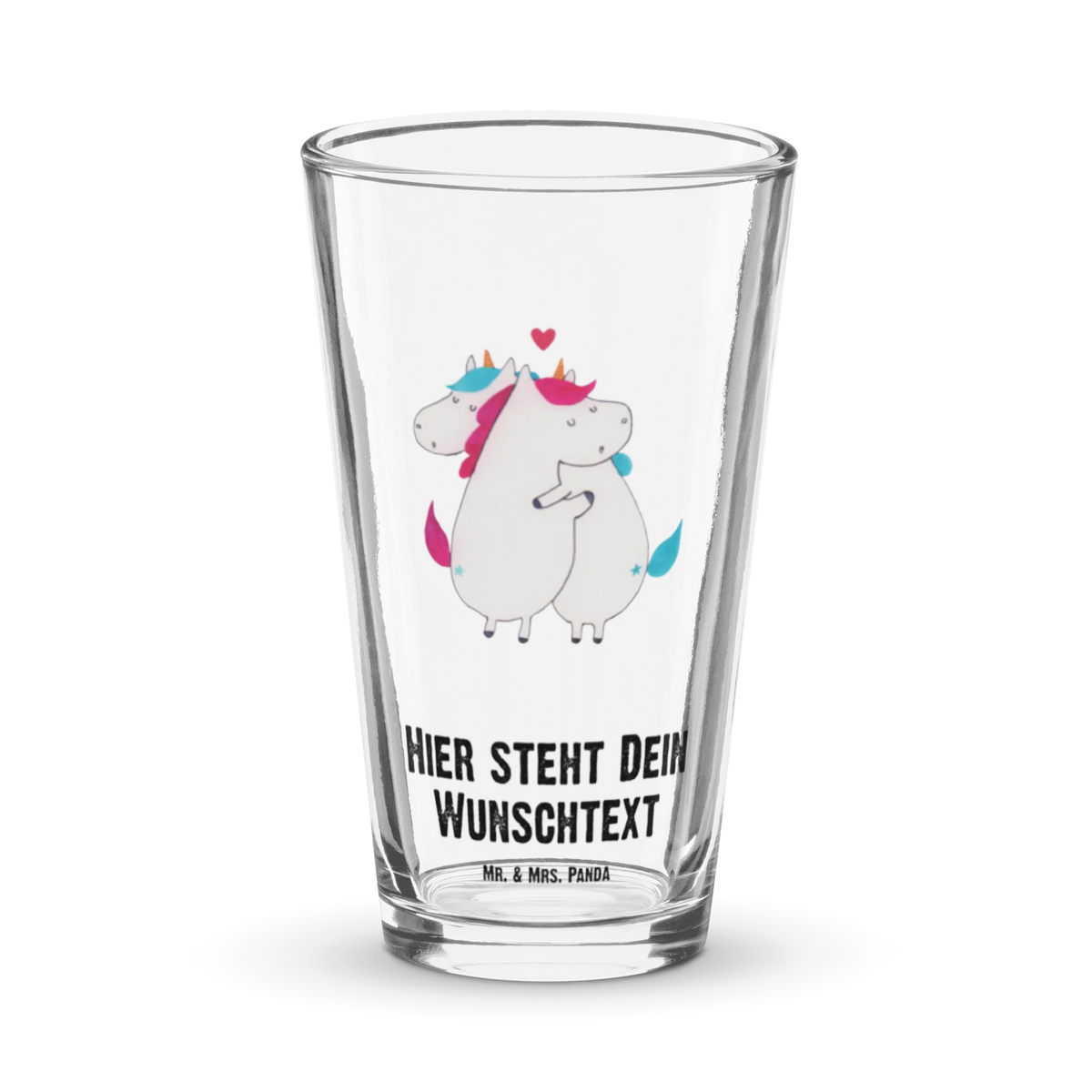 Personalized Drinking Glass unicorn communication marriage, valentine's day, Thank you, witty, saying, gift, present