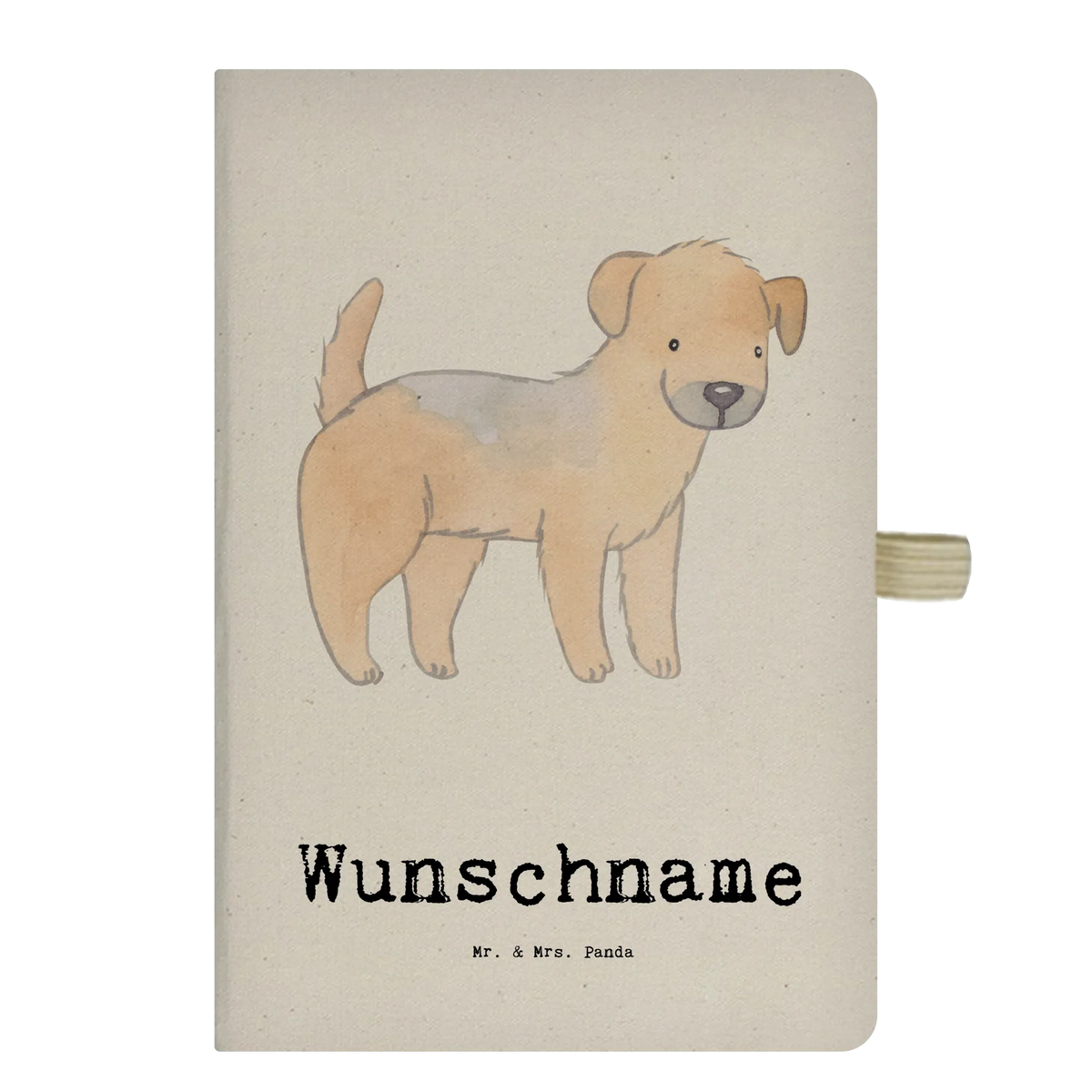 Personalised notebook Border Terrier Lifesaver Dog, dog breed, purebred dog, dog owner, gift, animal lover, giving, puppy