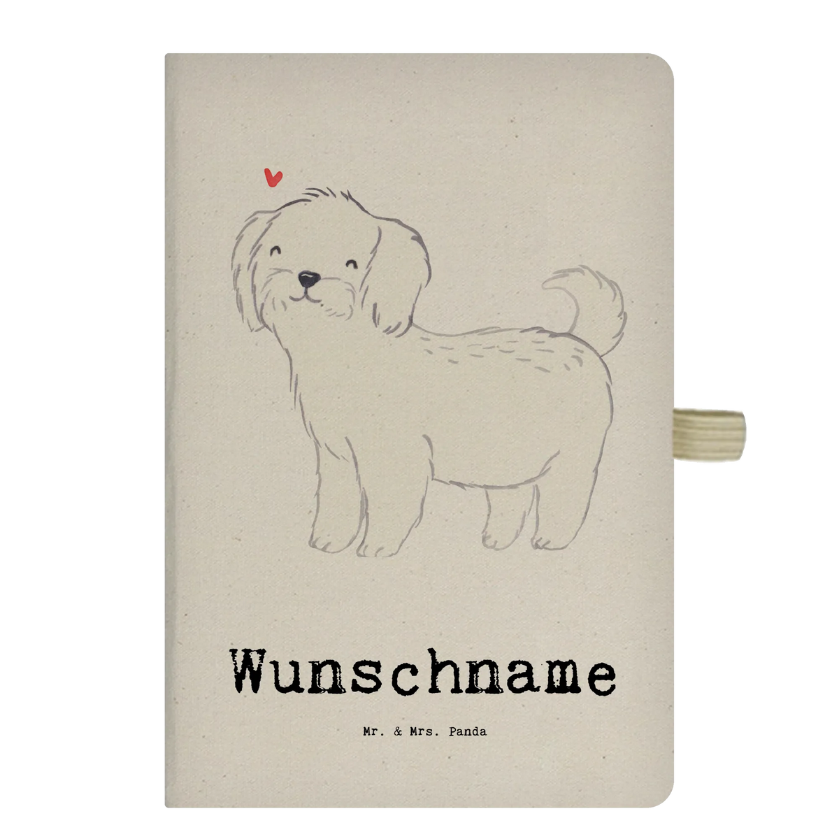 Personalised notebook Maltese Lifesaver Dog, dog breed, purebred dog, dog owner, gift, animal lover, giving, puppy