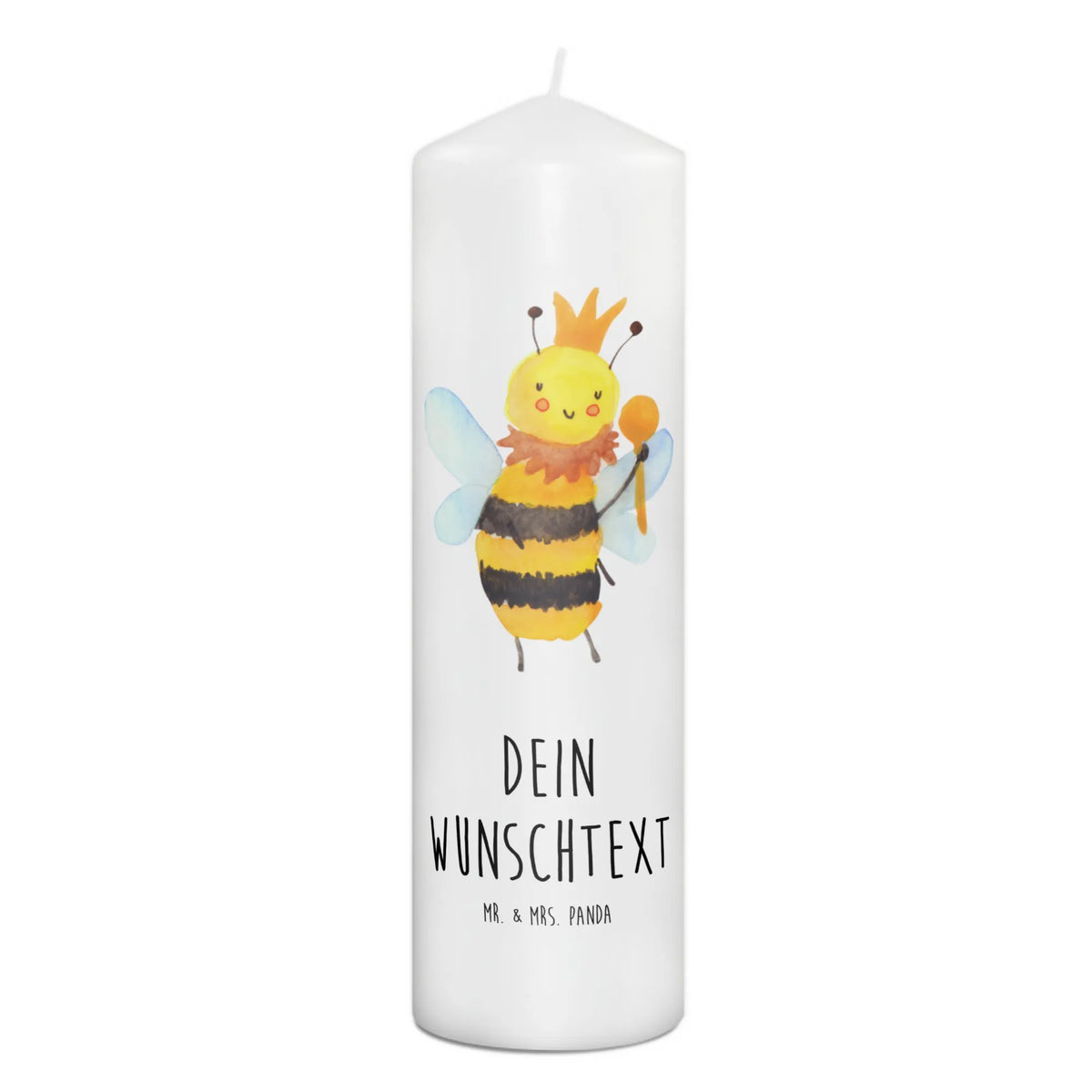 Personalised candle bee king wasp, bumblebee