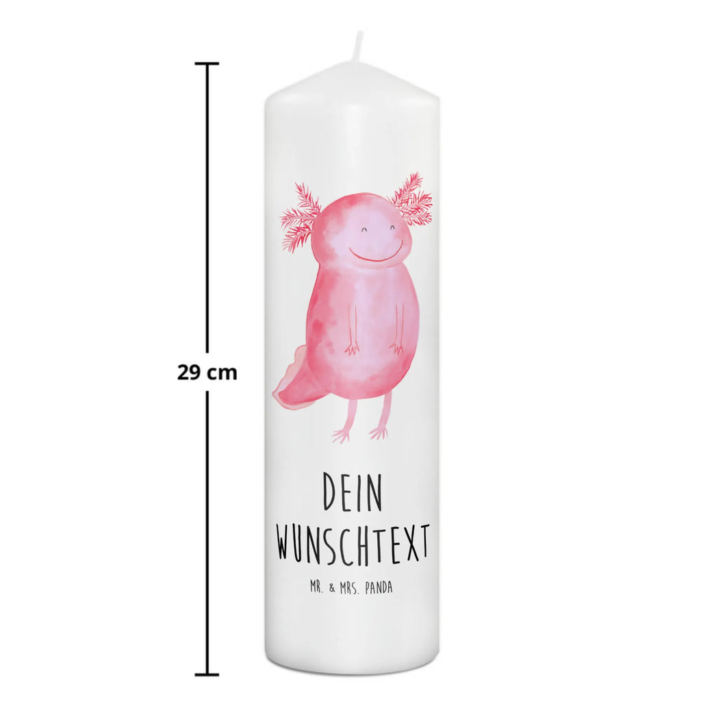Personalisierte Kerze Axolotl glücklich Kerze, Taufkerze, Kommunionskerze, Geburtstagskerze, Geschenk Kerze, Taufgeschenk Kerze, Kerze mit Druck, Besondere Kerze, Geschenkidee Kerze, Kerze für Kommunion, kerze personalisiert, personalisierte kerze, personalisierte kerzen, Axolotl, Molch, Axolot, Schwanzlurch, Lurch, Lurche, Motivation, gute Laune