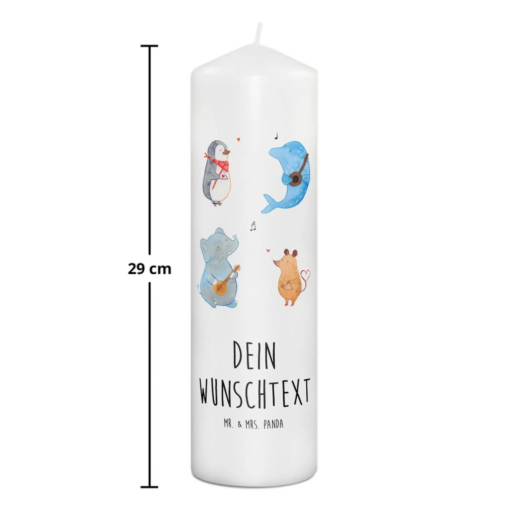 Personalisierte Kerze Big Band Kerze, Taufkerze, Kommunionskerze, Geburtstagskerze, Geschenk Kerze, Taufgeschenk Kerze, Kerze mit Druck, Besondere Kerze, Geschenkidee Kerze, Kerze für Kommunion, kerze personalisiert, personalisierte kerze, personalisierte kerzen, Tiermotive, Gute Laune, lustige Sprüche, Tiere, Hund, Pinguin, Maus, Elefant, Delfin, Gitarre, Band, Triangel, Musikanten, Musik