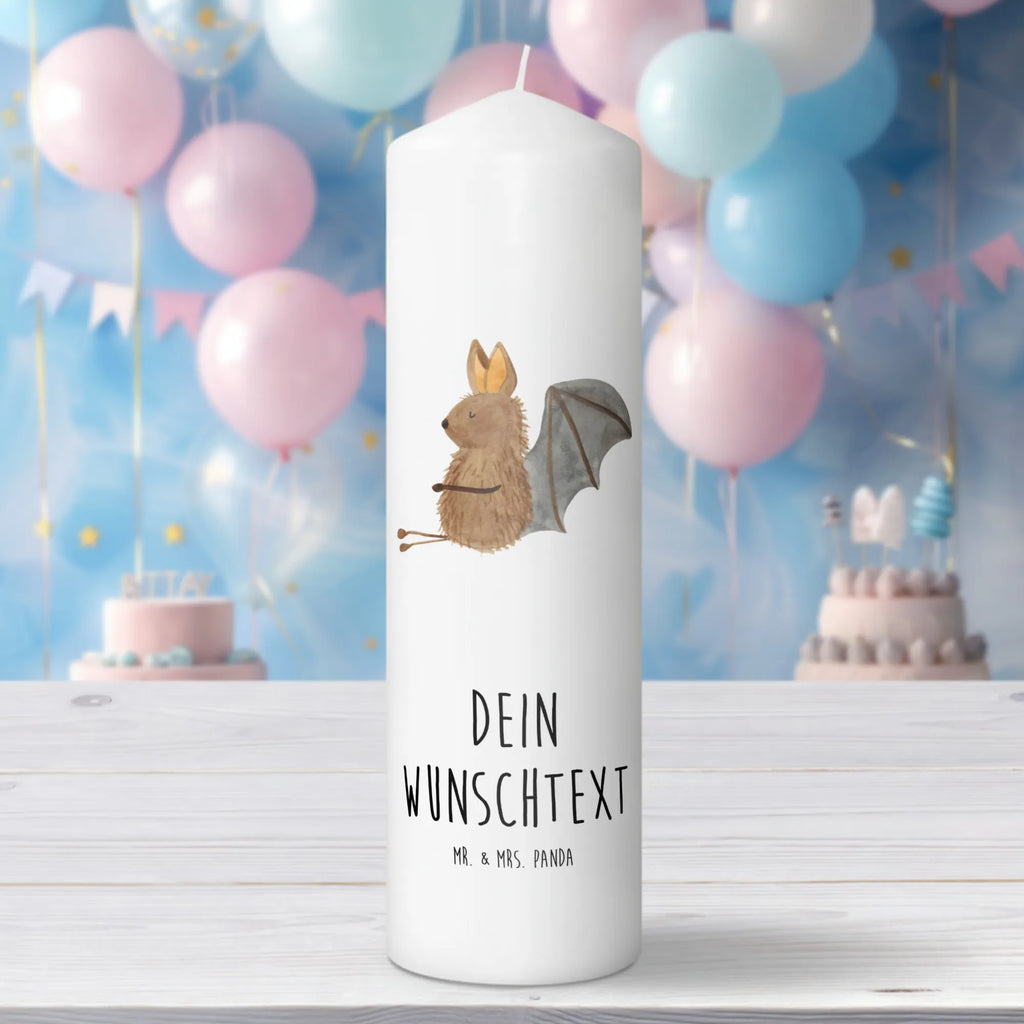 Personalised candle bat Sit Kerze, Taufkerze, Kommunionskerze, Geburtstagskerze, Geschenk Kerze, Taufgeschenk Kerze, Kerze mit Druck, Besondere Kerze, Geschenkidee Kerze, Kerze für Kommunion, kerze personalisiert, personalisierte kerze, personalisierte kerzen, Tiermotive, Gute Laune, lustige Sprüche, Tiere, Fledermaus, Fledermäuse, Motivation, entspannen