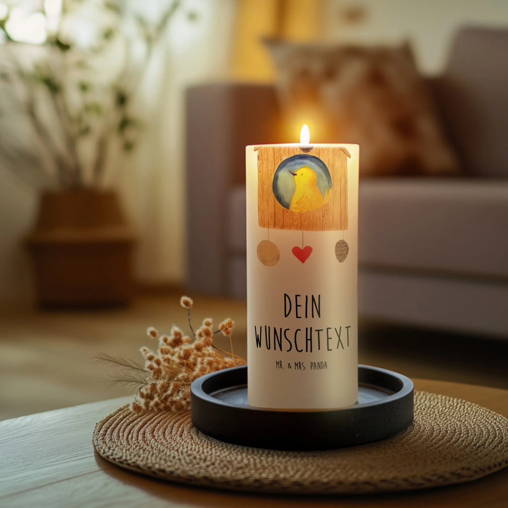 Personalised candle Bird House small animals, cute, funny, cute animal motives, hand drawn, small world, funny sayings, good mood, happy, gifts, gift ideas, special gifts, animal lover, card, birdhouse, home, family, birds, nest, Bird, castle, favorite place, apartment, house, home sweet home, our house