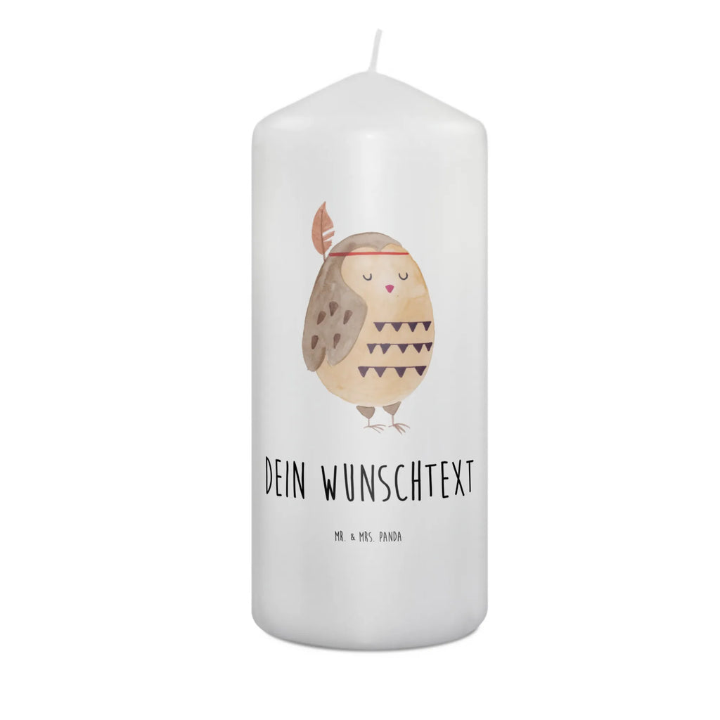 Personalised candle Owl feather headdress owl, forest animal, bird, nocturnal, gift ideas, birthday present, illustrated, funny, romantic gift, owl decor, Owl decoration, Owl, Feather decoration, Travel saying, Indian saying, Beautiful saying, Decoration, Life is an adventure