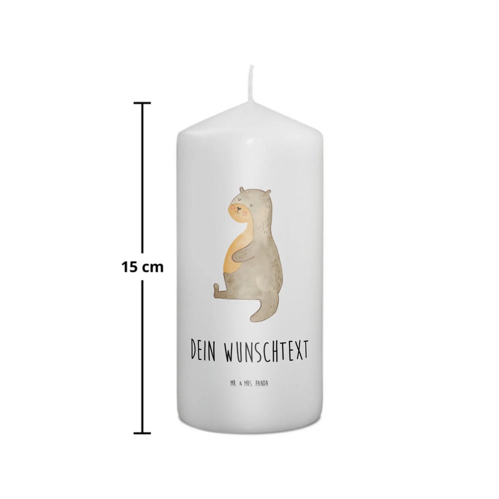 Personalised candle otter Belly otter, marten, sea otter, European otter, water mammal, aquatic animal, baby otter, predator, water, otter gifts, animal lover, gift ideas for animal lovers, animal, mammal, water animal, gifts for people in love, Otter Sea Otter Lake Otter