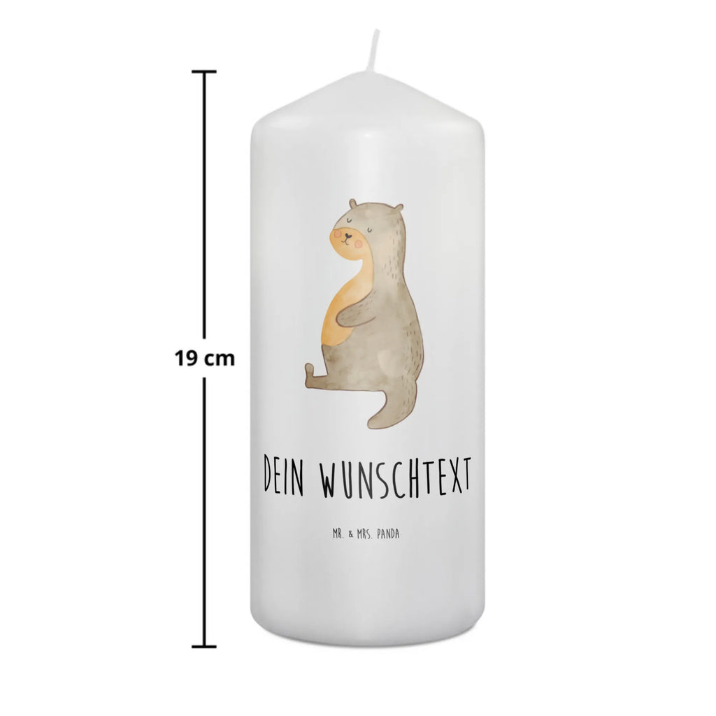 Personalised candle otter Belly otter, marten, sea otter, European otter, water mammal, aquatic animal, baby otter, predator, water, otter gifts, animal lover, gift ideas for animal lovers, animal, mammal, water animal, gifts for people in love, Otter Sea Otter Lake Otter