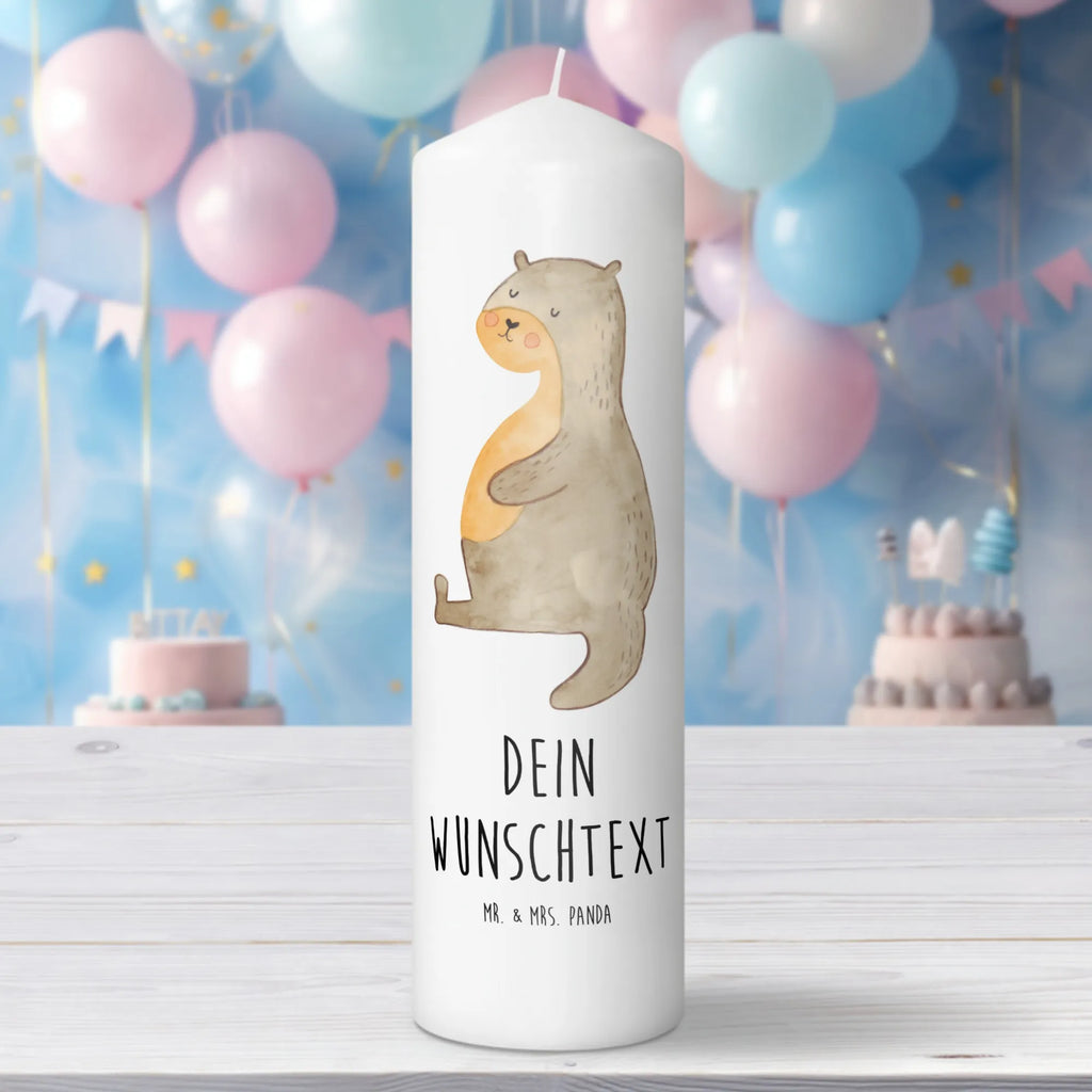 Personalised candle otter Belly otter, marten, sea otter, European otter, water mammal, aquatic animal, baby otter, predator, water, otter gifts, animal lover, gift ideas for animal lovers, animal, mammal, water animal, gifts for people in love, Otter Sea Otter Lake Otter