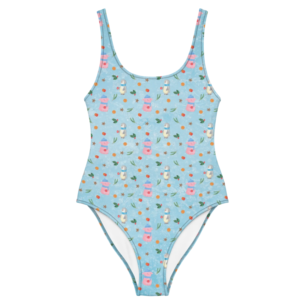 Strój kąpielowy świnia grzane wino Badebekleidung, Swimsuit, Badeanzug, Luxus-Bademode, Rückenfreier Badeanzug, Bademode, Winter, Weihnachten, Weihnachtsdeko, Nikolaus, Advent, Heiligabend, Wintermotiv, Glühwein, Punsch, Weihnachtsmarkt, Glühschwein