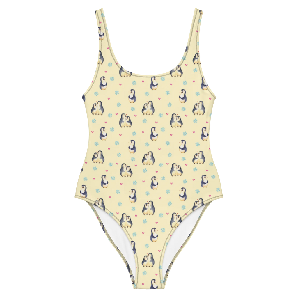 Badeanzug Pinguin umarmen Muster Luxus-Bademode, Badeanzug, Swimsuit, Bademode, Badebekleidung, Rückenfreier Badeanzug, Pinguin, Hochzeitstag, Jahrestag, Liebe, Verlobung, Hochzeitsgeschenk, Liebesgeschenk, Liebespaar, Liebesbeweis, Hochzeit