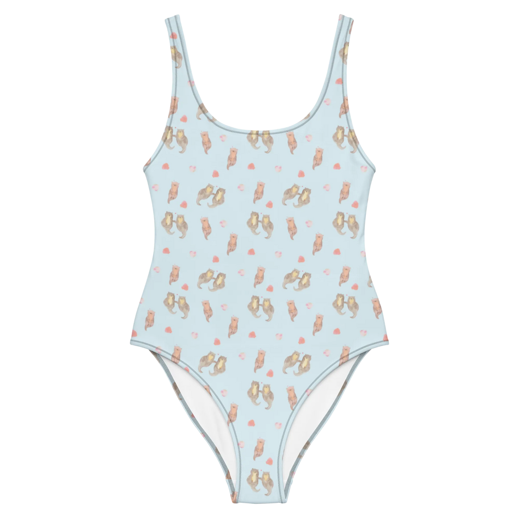Swimsuit otter holding hands otter, marten, sea otter, European otter, water mammal, aquatic animal, baby otter, predator, water, otter gifts, animal lover, gift ideas for animal lovers, animal, mammal, water animal, gifts for people in love, Otter Sea Otter Lake Otter