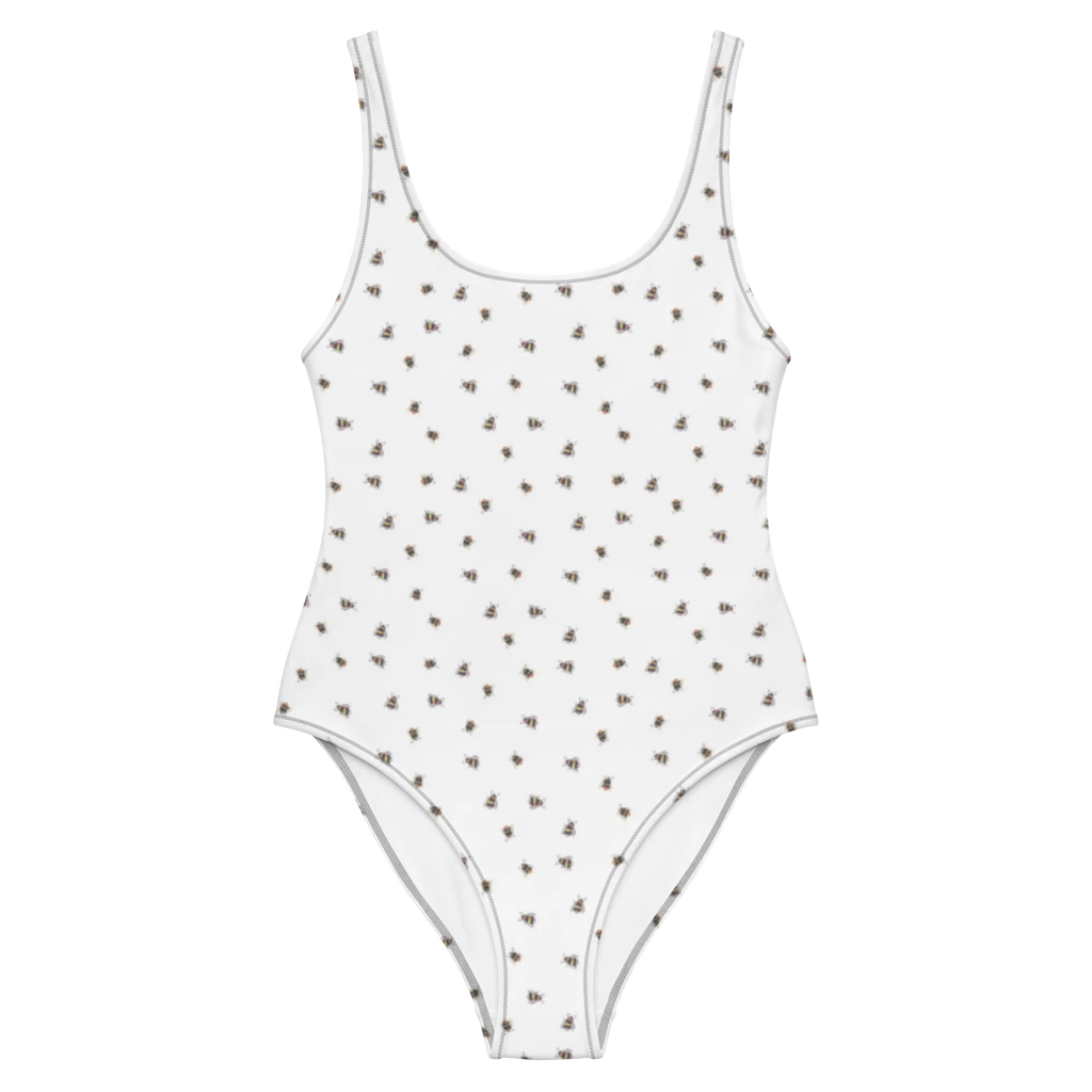 Swimsuit bumblebee fluffy Rückenfreier Badeanzug, Badebekleidung, Swimsuit, Bademode, Luxus-Bademode, Badeanzug, Tiermotive, Gute Laune, lustige Sprüche, Tiere, Natur, Blume, Hummel, Biene, Flauschig
