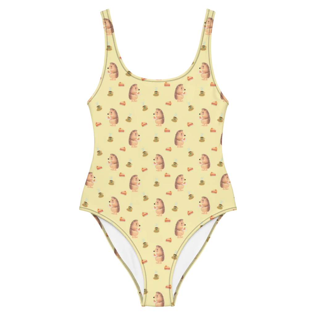 Swimsuit Hedgehog piece of cake Bademode, Badebekleidung, Swimsuit, Badeanzug, Rückenfreier Badeanzug, Luxus-Bademode, Tiermotive, Gute Laune, lustige Sprüche, Tiere, Einladung Party, Kuchen, Igel, Essen Spruch, Kuchen backen, Backen Geschenk, Geburtstagskuchen, Torte