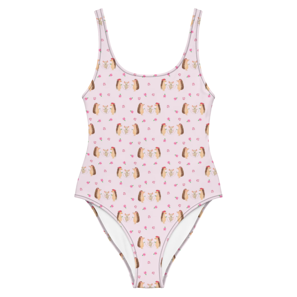 Strój kąpielowy jeż Skakanie na skakance Motywy zwierzęce, dobra energia, zabawne powiedzonka, zwierzęta