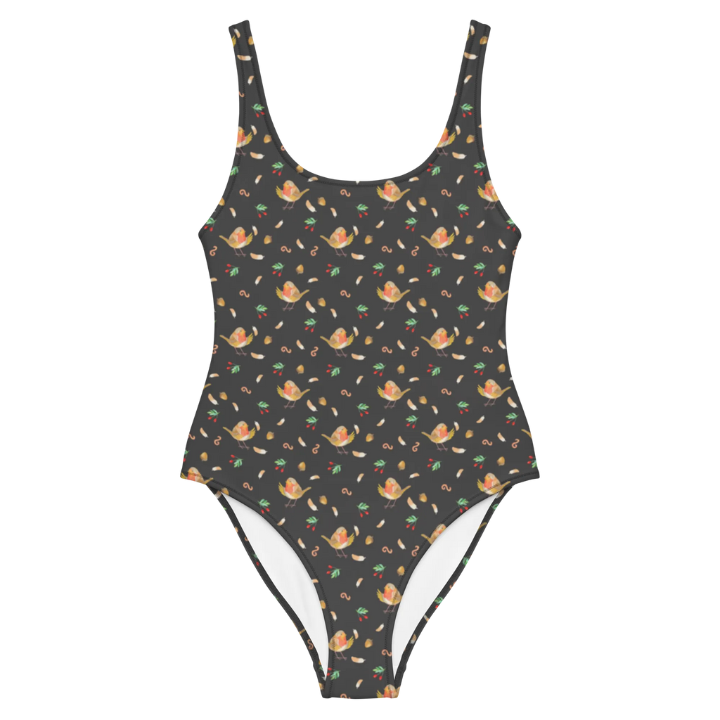 Badeanzug Rotkehlchen Federn Muster Badebekleidung, Swimsuit, Luxus-Bademode, Badeanzug, Rückenfreier Badeanzug, Bademode, Tiere, Tiermotive, Lustige Sprüche, Gute Laune, Vogel, Motivationsbilder, Spruch Mut, Rotkehlchen, fliegen, Motivation Sprüche, Spruch Motivation, What If I Fall