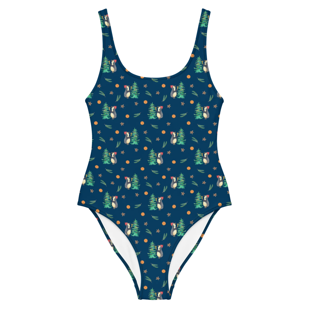 Swimsuit penguin Christmas tree Swimsuit, Bademode, Luxus-Bademode, Rückenfreier Badeanzug, Badebekleidung, Badeanzug, Winter, Weihnachten, Weihnachtsdeko, Nikolaus, Advent, Heiligabend, Wintermotiv, Pinguin
