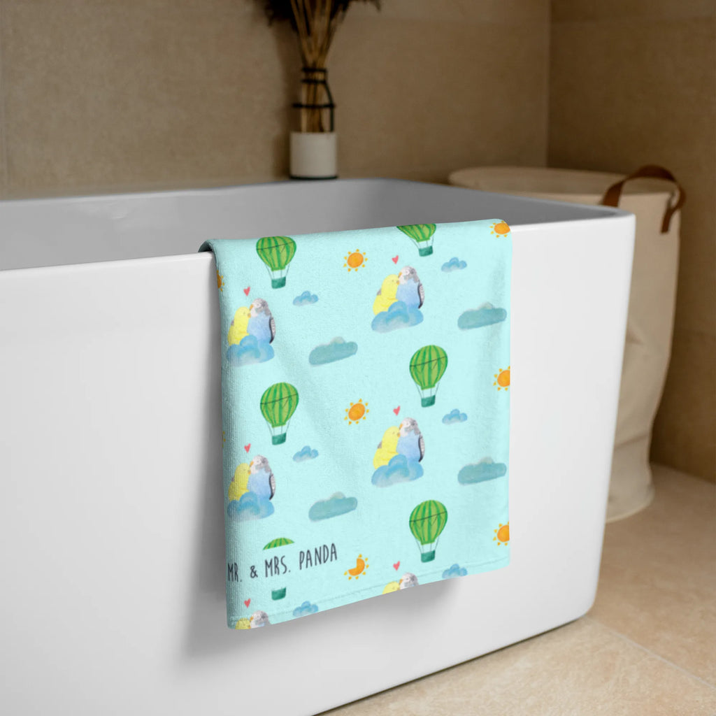 XL bath towel Parakeets in love large beach towel, luxury bath sheet, extra large swim towel, XL bath towel, spa towel, oversized towel, Love, Loving, Two, Together, Marriage, Engagement, Proposal of marriage, Love gift, gift for her, gift for him, anniversary gift, birds, closeness, trust, love, cuddling, budgie