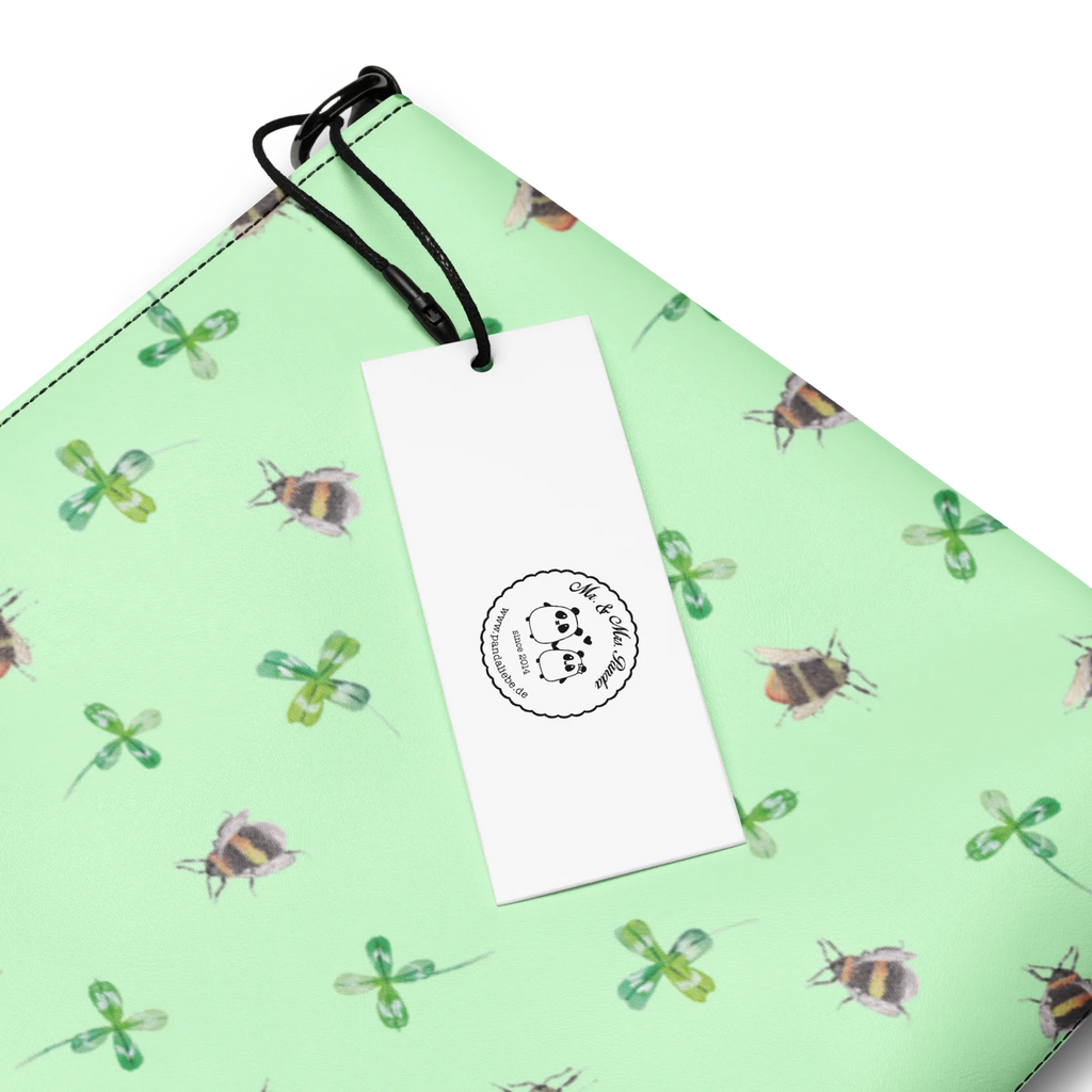 Handbag bumblebees shamrock crossbody bag, fashion bags, women's handbags, clutch, designer handbag, tote bag, handbag, purse, messenger bag, satchel, shoulder bag, leather handbag, small animals, cute, funny, cute animal motives, hand drawn, small world, funny sayings, good mood, happy, gifts, gift ideas, special gifts, animal lover, card, saying positive, be happy, saying happy, bee, saying beautiful, bee decoration, bumblebee, become happy