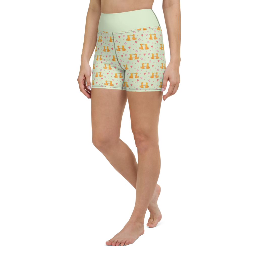 Yoga Shorts Füchse Liebe Muster Yoga Shorts, Fitnesshose, Sporthose, Yogabekleidung, Yogashorts, Sportbekleidung, Yoga Shorts Damen, Sportshorts Damen, Sportshorts, Fuchs, Partner, Ehemann, Freundin, Liebesbeweis, Ehefrau, Liebe, Freund, Ehe, Paar, Füchse, Verlobte, Fox, Liebespaar