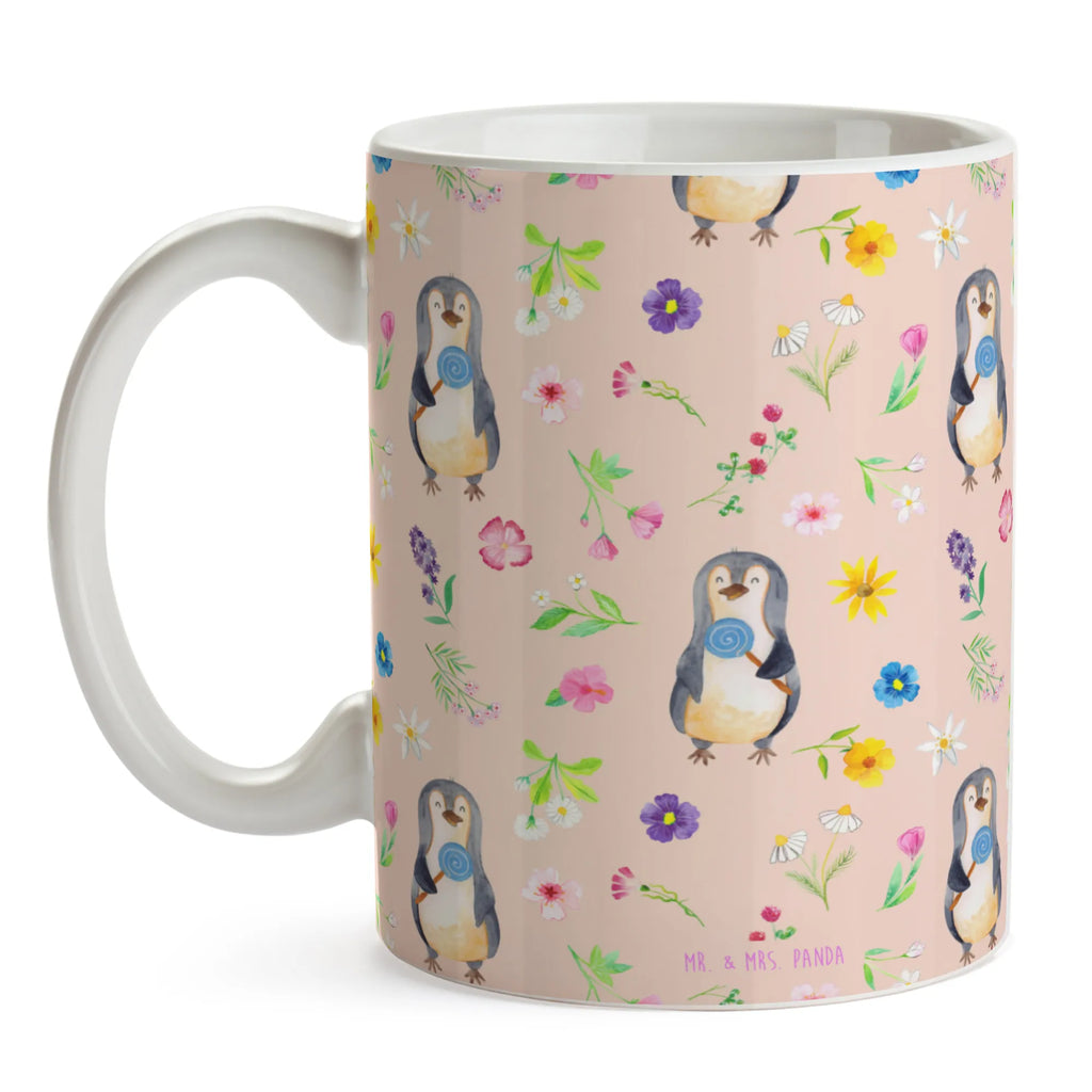 Tasse Pinguin Lolli Muster Porzellantasse, Keramiktasse, Geschenktasse, Kaffeetasse, Teetasse, Bürotasse, Tasse mit Zitaten, Tasse mit Motiven, Tasse, Pinguin, Spruch, Blödsinn, Lolli, Gauner, Pinguine, Süßigkeiten, Rebell, Ganove, Rabauke