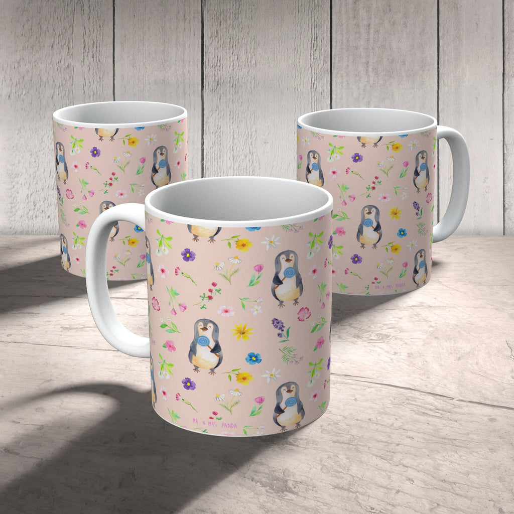 Tasse Pinguin Lolli Muster Porzellantasse, Keramiktasse, Geschenktasse, Kaffeetasse, Teetasse, Bürotasse, Tasse mit Zitaten, Tasse mit Motiven, Tasse, Pinguin, Spruch, Blödsinn, Lolli, Gauner, Pinguine, Süßigkeiten, Rebell, Ganove, Rabauke