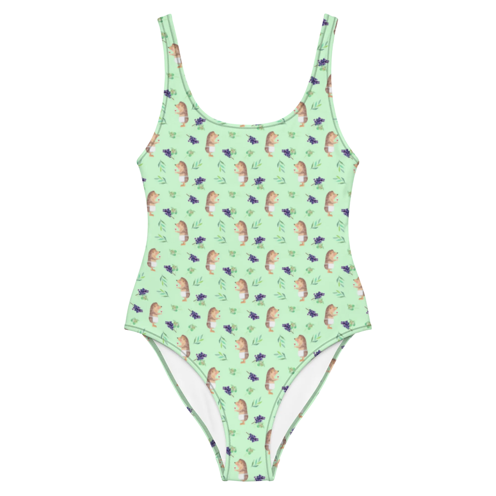 Badeanzug Igel Wein Muster Luxus-Bademode, Bademode, Swimsuit, Badeanzug, Badebekleidung, Rückenfreier Badeanzug, Tiere, Tiermotive, Lustige Sprüche, Gute Laune, Geschenk Weinliebhaber, Geschenk Weintrinker, Wein trinken, Wein Spruch, Igel, Weißwein, Weinglas, Wein Deko, Rotwein