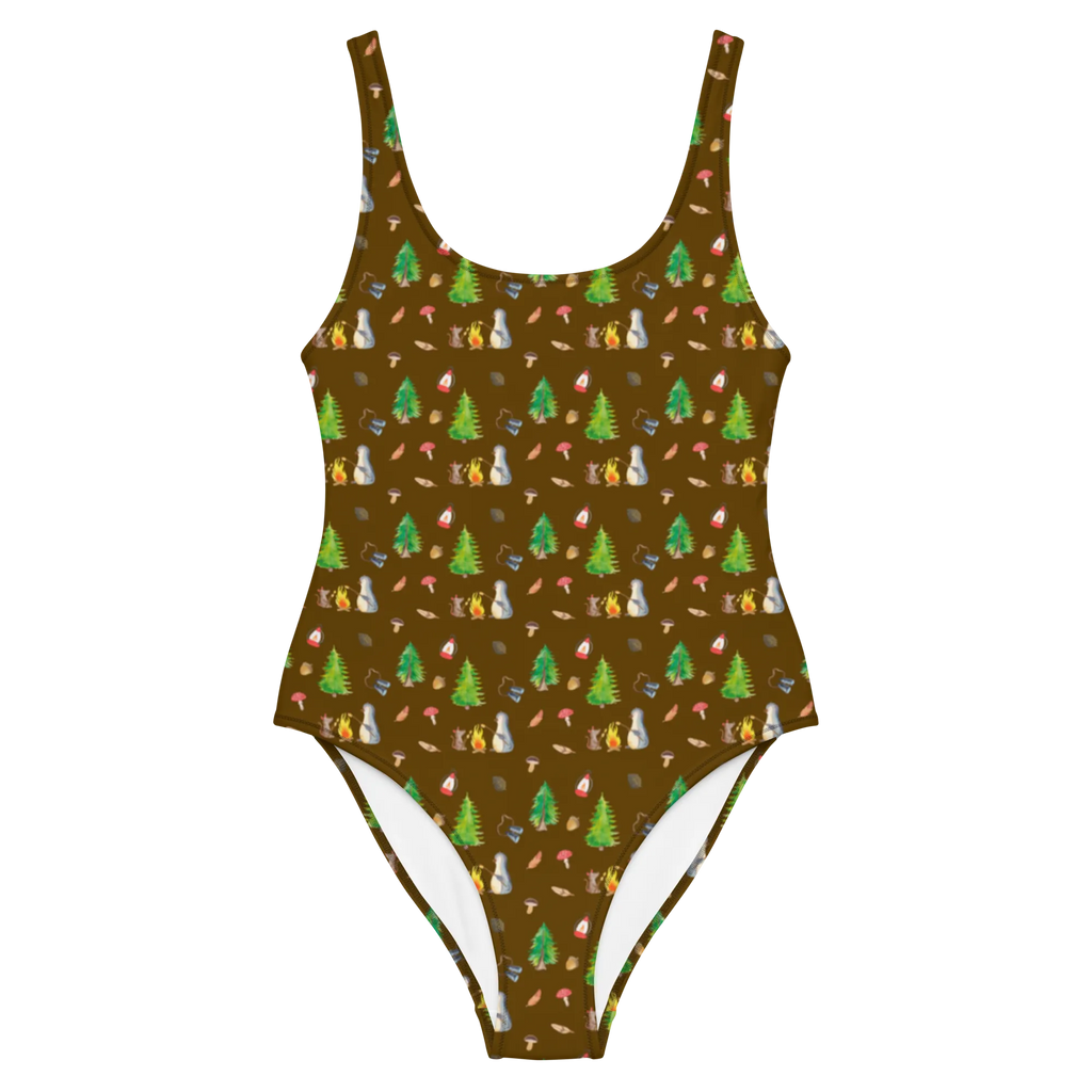 Badeanzug Pinguin Lagerfeuer Muster Badebekleidung, Bademode, Badeanzug, Luxus-Bademode, Swimsuit, Rückenfreier Badeanzug, Pinguin, Arbeit, Liebe, Büroalltag, Maus, Büro, Lebensspruch, Job, Pinguine, Motivation, Grillen, Leben, Feuer, Lebensmotivation, Lagerfeuer, Neustart, Marshmallows