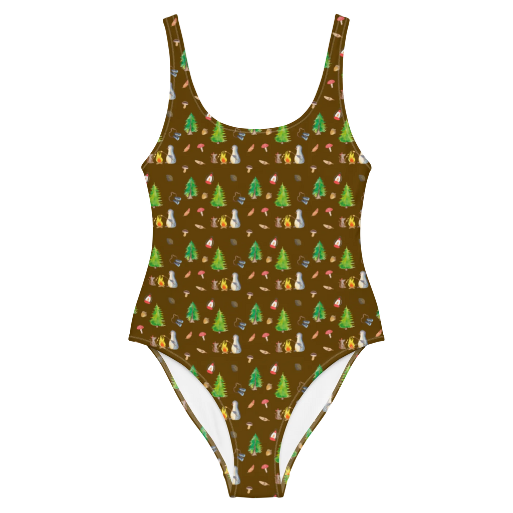 Badeanzug Pinguin Lagerfeuer Muster Badebekleidung, Bademode, Badeanzug, Luxus-Bademode, Swimsuit, Rückenfreier Badeanzug, Pinguin, Arbeit, Liebe, Büroalltag, Maus, Büro, Lebensspruch, Job, Pinguine, Motivation, Grillen, Leben, Feuer, Lebensmotivation, Lagerfeuer, Neustart, Marshmallows