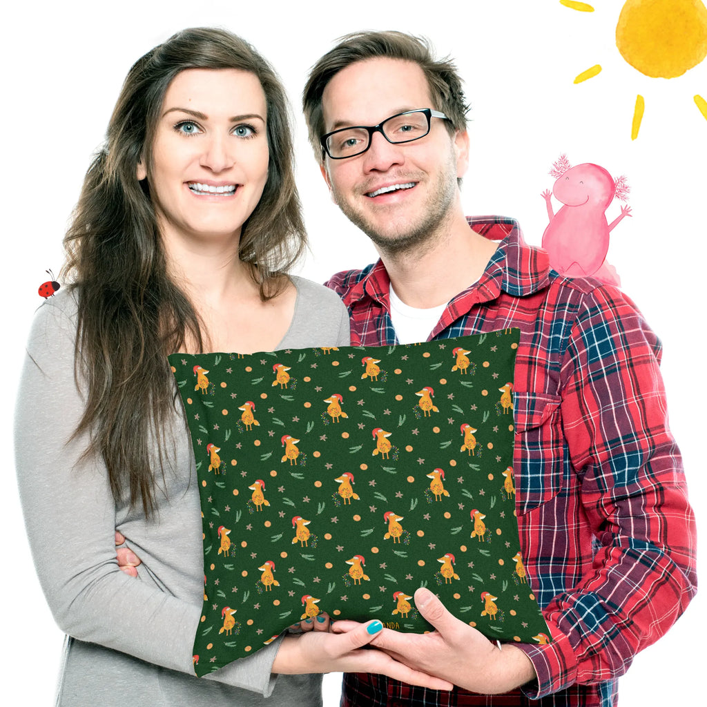 Cushion Fox Christmas bedroom, pad, Pillow, 40 x 40, pillows, pillow case, 40x40, sofa, fluffy, cushion, bed, couch, settee, soft, Winter, Christmas, Christmas time, snow, Fox, Christmas Eve, Santa Claus, Gift Christmas, Foxes, Saying beautiful