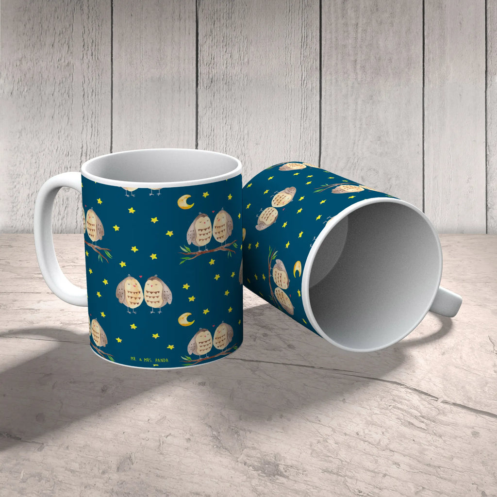 Tasse Eulen Liebe Muster Tasse, Keramiktasse, Geschenktasse, Tasse mit Zitaten, Kaffeetasse, Porzellantasse, Teetasse, Bürotasse, Tasse mit Motiven, Eule, Freund, Hochzeit Spruch, Liebe Spruch, Freundin Geschenk, Eule Deko, Owl, Liebe, All you need is love, Wortspiel lustig
