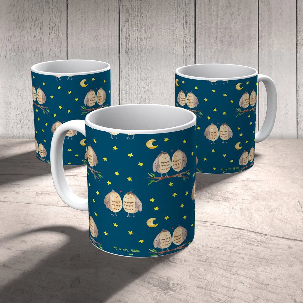 Tasse Eulen Liebe Muster Tasse, Keramiktasse, Geschenktasse, Tasse mit Zitaten, Kaffeetasse, Porzellantasse, Teetasse, Bürotasse, Tasse mit Motiven, Eule, Freund, Hochzeit Spruch, Liebe Spruch, Freundin Geschenk, Eule Deko, Owl, Liebe, All you need is love, Wortspiel lustig