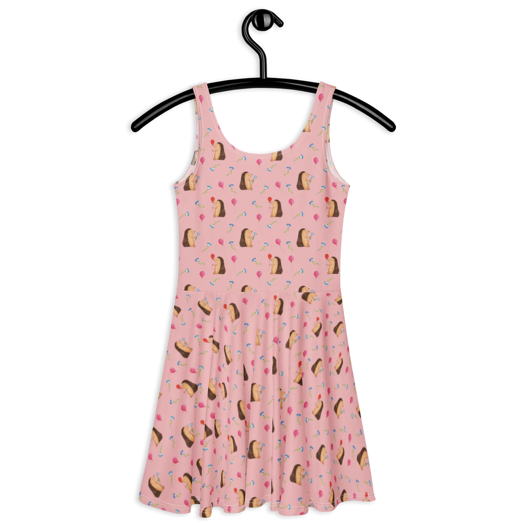 Sukienka letnia jeż balon Sommerkleid, Skaterkleid, Kleid, Tiermotive, Gute Laune, Lustige Sprüche, Tiere, Igel, Herzlichen Glückwunsch, Happy Birthday, Geburtstag, Glückwunsch, Ballon, Geburtstagskind