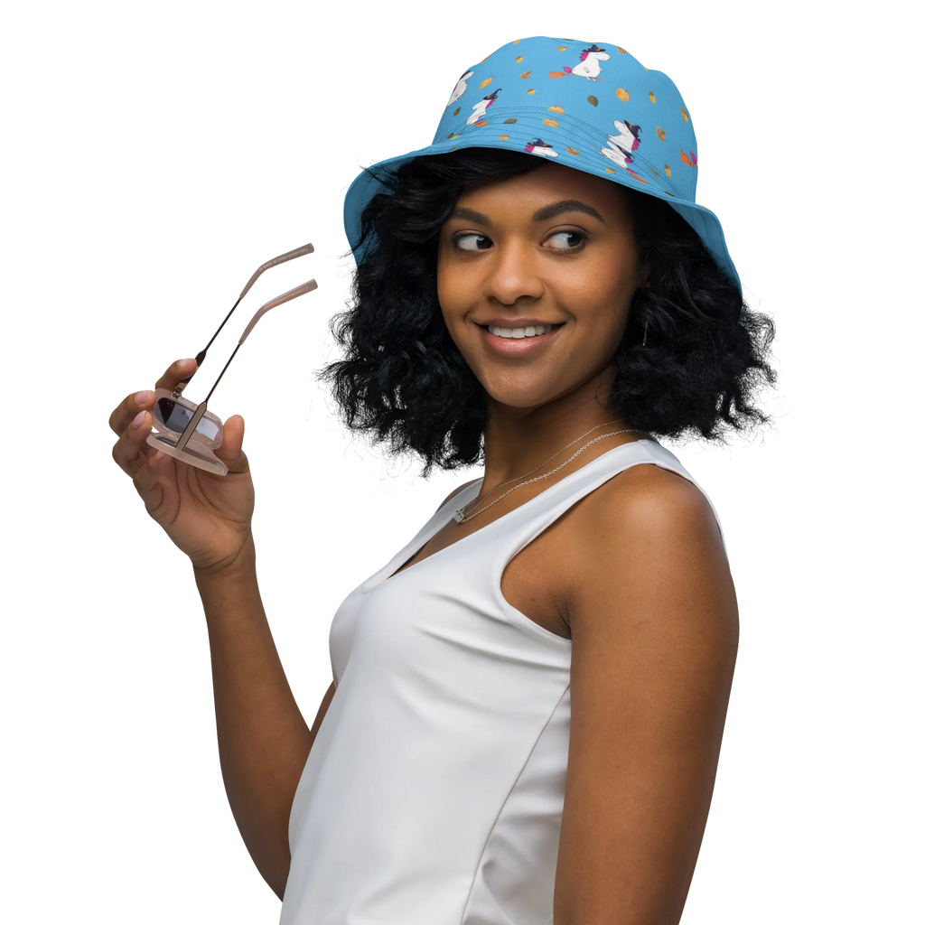 Sonnenhut Einhorn Hexe Muster Wendemütze, Wendehut, Sonnenmütze, Fischerhut, Wendecap, Sonnenhut, Strandhut, Outdoorhut, Sommerhut, Freizeithut, Anglerhut, zweifarbiger Hut, Einhorn, Einhörner, Einhorn Deko, Unicorn, Teufel, Ehefrau, Engel, Hexe, Freundin, Zicke, Leben, Frau, Verrückte